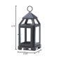 Modern Black Mini Lantern For Contemporary Decor