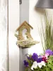 Wall Mounted Cast Iron Bird Feeder - Durable Outdoor Bird Feeding Station