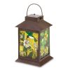 Beautiful Solar-Powered Floral Lantern For Outdoor Decor
