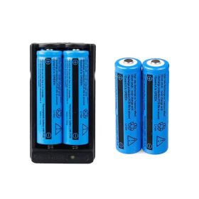 Battery 3000mAh 3.7V Rechargeable Li-ion Batteries For Torch Laser&Dual Charger (Option: 4Batteries1DualCharger)